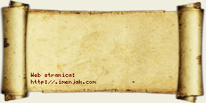 Hana Robović vizit kartica